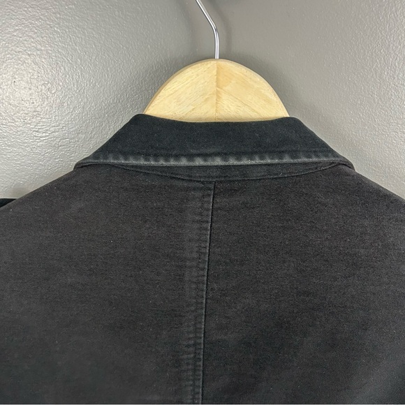 Selected Antique Moleskin Blazer Jacket Black Size 48 - Picture 9 of 16